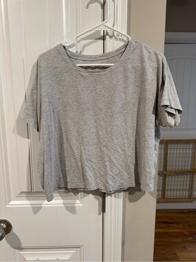 Lululemon Heathered Grey Cates Tee